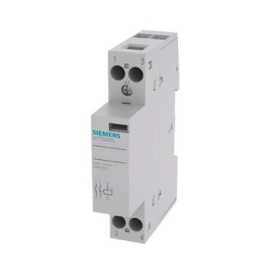 Siemens 5TT Series Contactor, 24 V ac/dc Coil, 2-Pole, 20 A, 2NO, 230 V ac