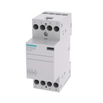 Siemens 5TT Series Contactor, 24 V ac/dc Coil, 4-Pole, 24 A, 4NO, 400 V ac