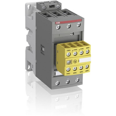 ABB Jokab AFS Series Contactor, 100 to 250 V ac/dc Coil, 3-Pole, 105 A, 3NO, 600 V ac