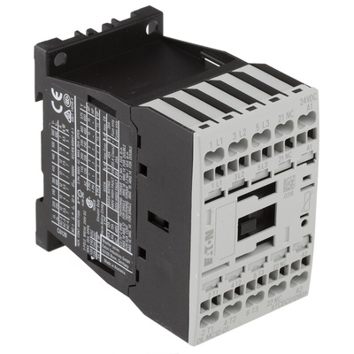 Eaton Contactor, 24 V dc Coil, 3-Pole, 12 A, 5.5 kW, 3NO, 400 V ac