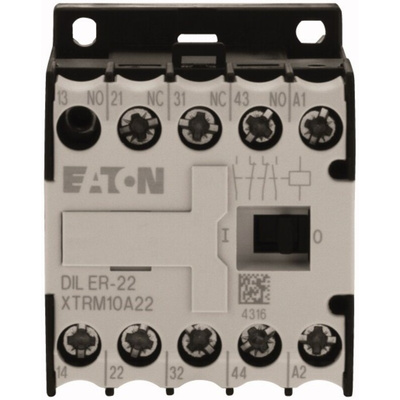 Eaton Contactor, 24 V dc Coil, 6 A, 2.6 W, 2NO + 2NC, 24 V