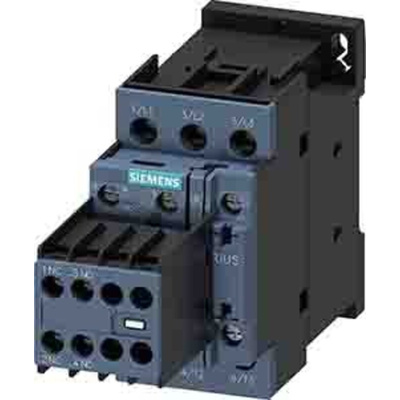 Siemens Contactor, 110 V ac Coil, 3-Pole, 17 A, 7.5 kW, 2NO + 2NC