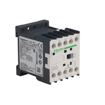 Schneider Electric Contactor, 24 V Coil, 4-Pole, 20 A, 2NO + 2NC