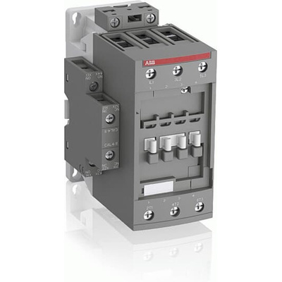 ABB AF Series Contactor, 24 V Coil, 3-Pole, 53 A, 30 kW, 4NO+1NC
