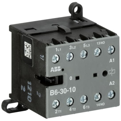 ABB B Series Contactor, 48 V Coil, 3-Pole, 20 A, 4 kW, 3NO