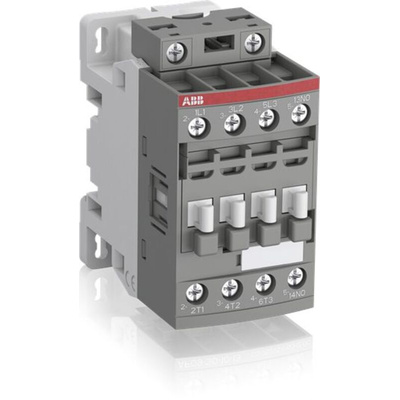 ABB AF Series Contactor, 250 V Coil, 3-Pole, 25 A, 4 kW, 3NO