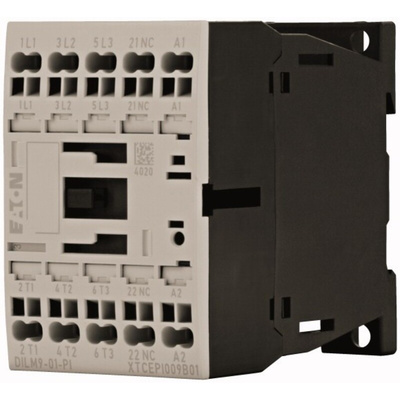 Eaton Contactor, 24 V dc Coil, 3-Pole, 9 A, 4 kW, 1 NC