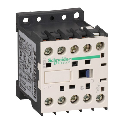 Schneider Electric LP1K Series Contactor, 4-Pole, 9 A, 1 NO + 1 NC