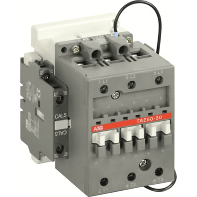ABB 1SBL3 Series Contactor, 77 → 143 V DC Coil, 3-Pole, 4 A, 30 kW, 1 NC, 4 NO