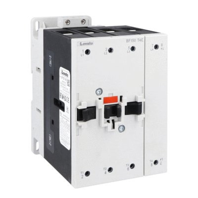 Lovato BF150 Series Contactor, 24 V ac/dc Coil, 4-Pole, 160 A, 187 kW, 4 NO, 690 V