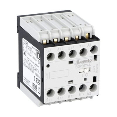 Lovato BGP09 Series Contactor, 120 V ac Coil, 4-Pole, 4 A, 22 kW, 690 V