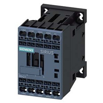 Siemens 3RH2 Series Contactor Relay, 110 V ac Coil, 4-Pole, 10 A, 3NO + 1NC, 690 V ac