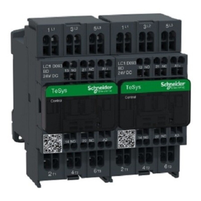 Contactor, 24 V dc Coil, 3-Pole, 9 A, 3NO, 440 V