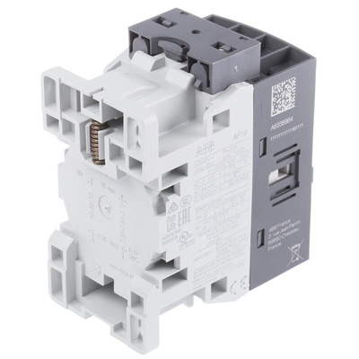 ABB AF Series Contactor, 500 V dc Coil, 3-Pole, 10.5 A, 7.5 kW, 3NO, 690 V ac