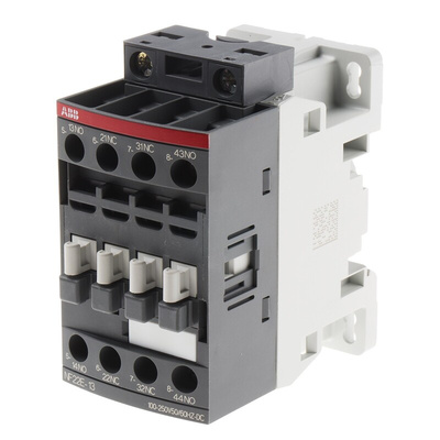 ABB NF Series Contactor Relay, 230 V ac/dc Coil, 4-Pole, 6 A, 2NO + 2NC, 690 V ac