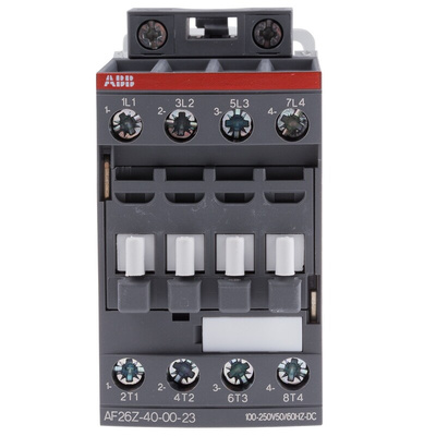 ABB AF Series Contactor, 230 V ac Coil, 4-Pole, 45 A, 11 kW, 4NO, 690 V ac