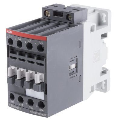 ABB AF Series Contactor, 24 V ac/dc Coil, 4-Pole, 55 A, 18.5 kW, 4NO, 690 V ac