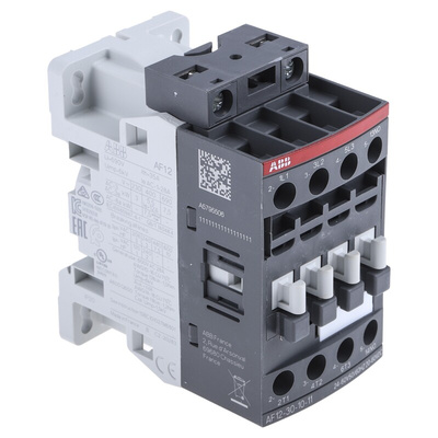 ABB AF Series Contactor, 24 V ac/dc Coil, 3-Pole, 28 A, 5.5 kW, 3NO, 690 V ac