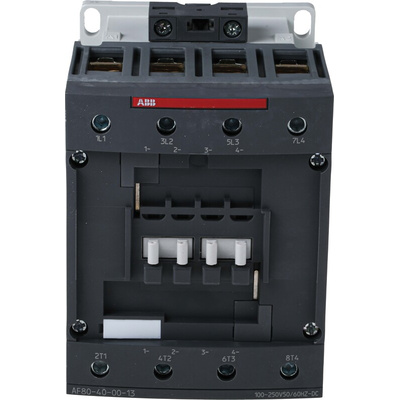 ABB AF Series Contactor, 230 V ac Coil, 4-Pole, 125 A, 37 kW, 4NO, 690 V ac