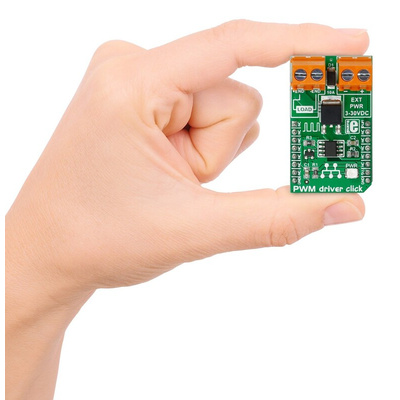 MikroElektronika PWM Driver Click Motor Controller for DMP3010LK3, Si8711CC for DC Motor Speed Control