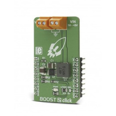 MikroElektronika BOOST 2 Click DC-DC Regulator for MCP1642B for Embedded Electronic Devices, GPS Modules, Handheld