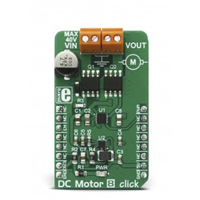 MikroElektronika DC Motor 8 Click for MIC4605 for DC Motor Driver