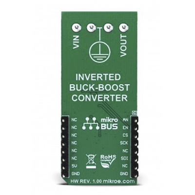 MikroElektronika MCP16331 INV Click Buck-Boost Converter for MCP16331, MCP4921 for Symmetrical Power Supply