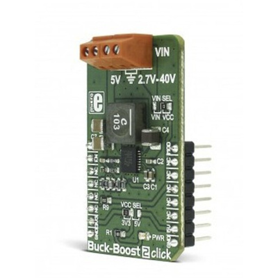 MikroElektronika Buck-Boost 2 Click DC-DC Regulator for LTC3115-2 for Firewire Connectors, Lead-Acid Battery Cells,