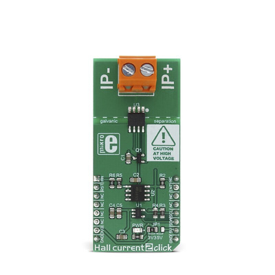 Development Kit Hall Current 2 Click for use with Audio applications, Telecommunication Applications, White Goods