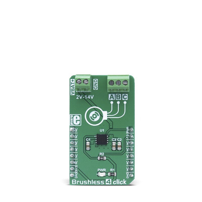 Development Kit Brushless 4 Click for use with Efficient Air Ventilation Systems, Sensorless BLDC Motor Driving, Silent