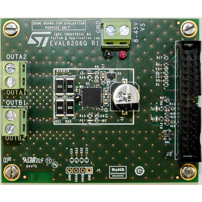 STMicroelectronics Demonstration Board for L6206Q for Drive a Single 2-Phase Stepper Motor or up to Four DC Motors