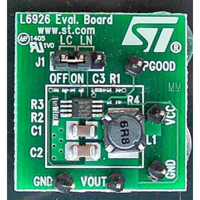 STMicroelectronics Demonstration Board for L6926 for High Efficiency Synchronous Step-Up Regulator