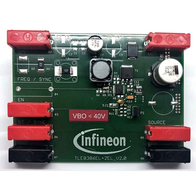 Infineon DEMOBOARD TLE8386-2EL Evaluation Board for TLE8386-2EL for Body Control Modules, Car Media, Cluster