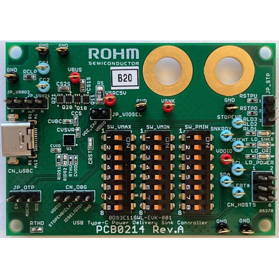 ROHM Stand Alone PD Controller For Sink BD93E11GWL EVK Evaluation Kit for BD93E11GWL for Type-C Cable For Evaluation