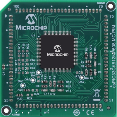 Microchip dsPIC Motor Control for dsPIC33CK512MP608 80-pin TQFP device for EV33R40A dsPIC33CK512MP608 INTERNAL OPAMP