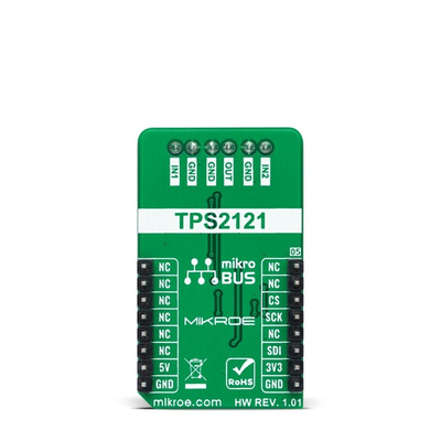MikroElektronika Power MUX 2 Click Power Distribution Switch for TPS2120 for mikroBUS socket
