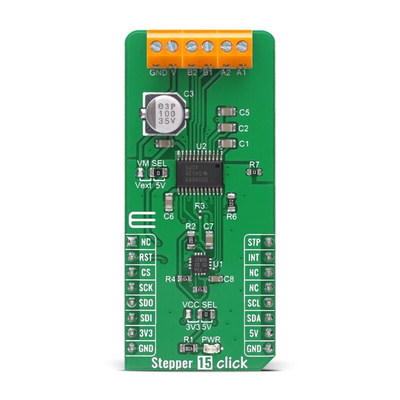 MikroElektronika Stepper 15 Click Stepper Motor Driver for DRV8889A for mikroBUS socket