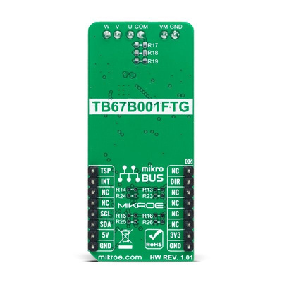 MikroElektronika Brushless 14 Click PWM Controller for TB67B001FTG for mikroBUS socket