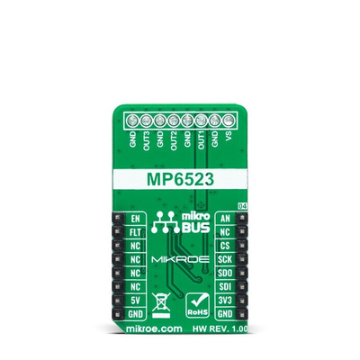 MikroElektronika H-Bridge 10 Click DC Motor Driver for MP6523 for mikroBUS socket