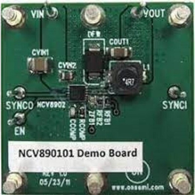 onsemi Fixed-Frequency Monolithic Buck Switching Regulator Evaluation Board Switching Regulator for NCV890101