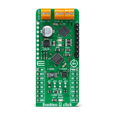 MikroElektronika Brushless 8 Click Motor Controller for TC78B042FTG