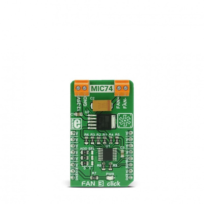 MikroElektronika Fan 3 Click Fan Controller for MIC74 - 2, MIC29152 for Fan