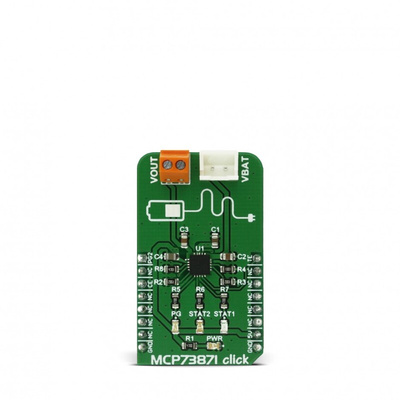 MikroElektronika MCP73871 Click Battery Charger for Lithium-ion, Lithium-Polymer Batteries