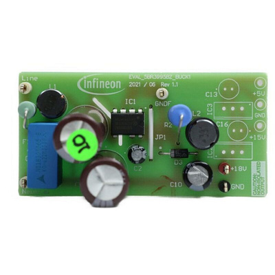 Infineon EVAL_5BR3995BZ_BUCK1 Buck Converter for CoolSET ICE5BR3995BZ for Auxiliary Power Supplies, Industrial drives