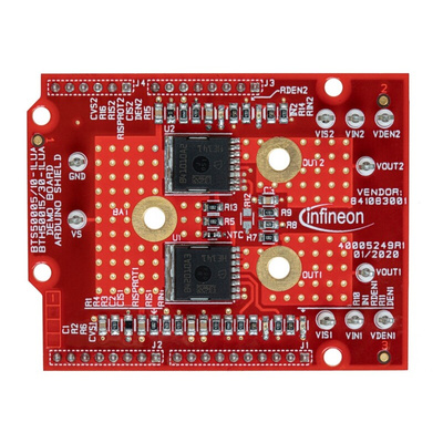 Infineon Arduino Shield Power PROFET 12V Evaluation Board for Power Switch for Power Distribution Box