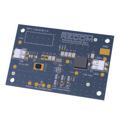Recom Evaluation Module DC-DC Converter for RPY-1.5Q for RPY-1.5Q Step Down LED Driver Module