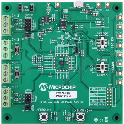 Microchip EV97L33A Evaluation Board for PAC1942 for MCP2221A