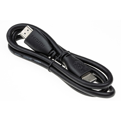 Raspberry Pi 1m HDMI to HDMI Cable in Black