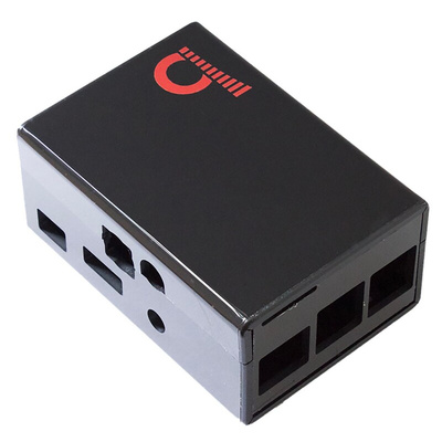 Pi Supply  Case for use with Raspberry Pi & JustBoom Digit HAT, Raspberry Pi 2, Raspberry Pi 3, Raspberry Pi B+ in Black