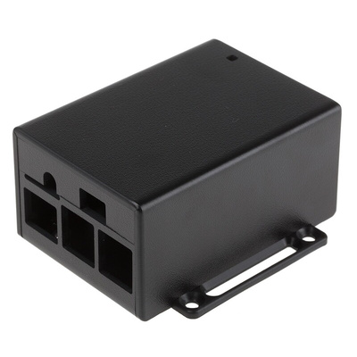 Pi Supply Polycarbonate Case for use with Raspberry Pi and PoE HAT in Black